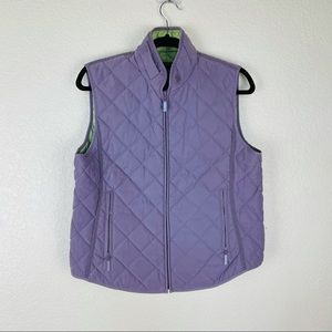2/$15 Van Heusen Lavender Quilted Vest Size M